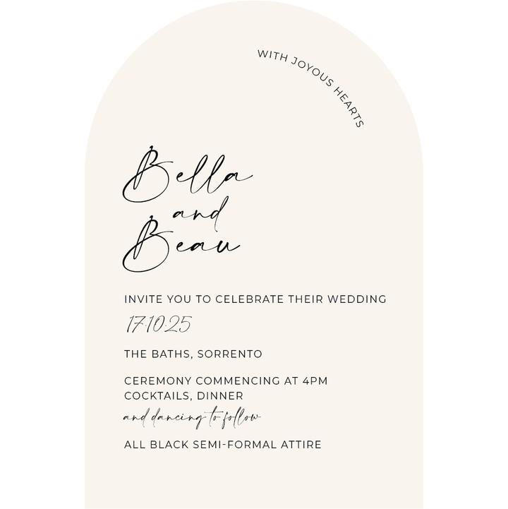BELLA Invitation Suite