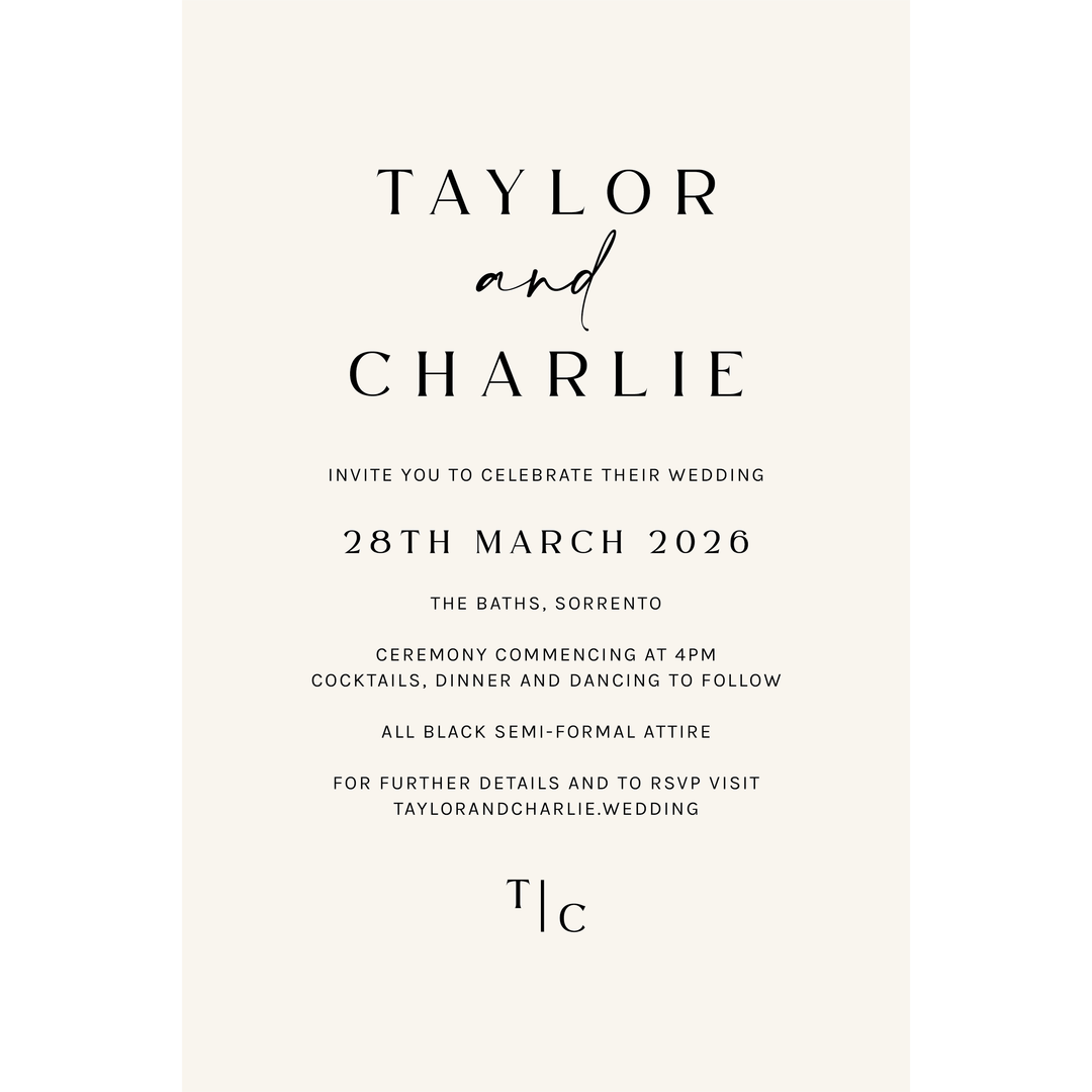 TAYLOR Invitation Suite