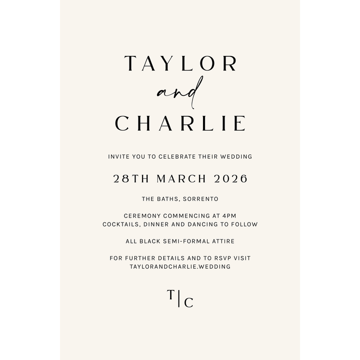 TAYLOR Invitation Suite