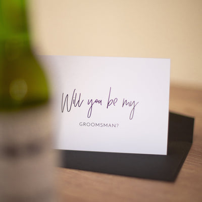 Ivory and Ink Weddings Cards Groomsman Proposal Cards
