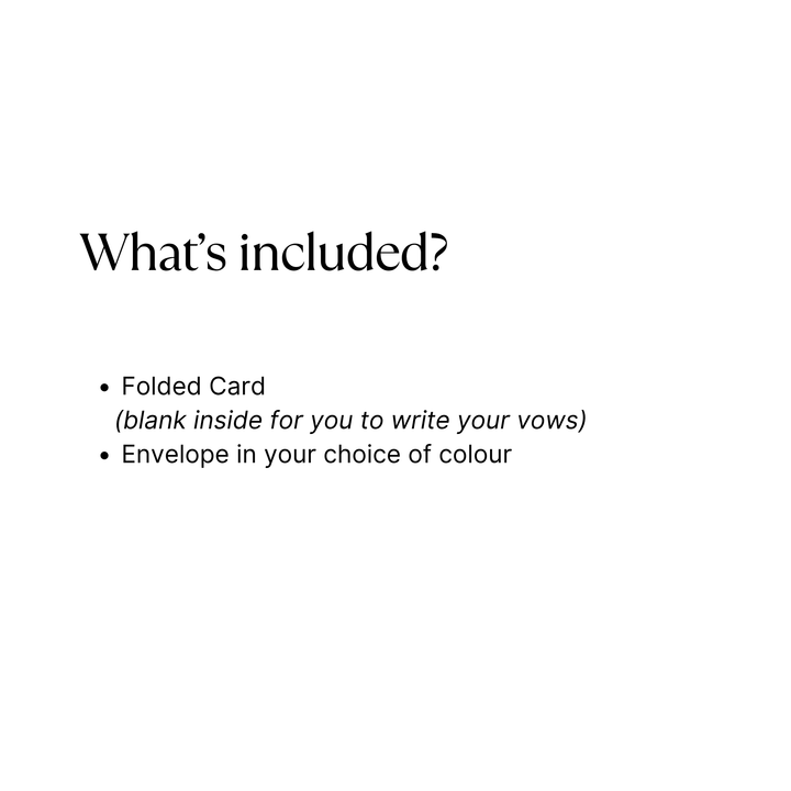 Vow Cards