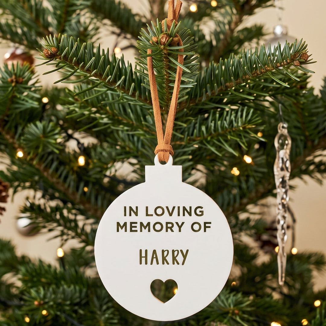 In Loving Memory pet memorial Christmas ornament by Ivory &amp; Ink Weddings