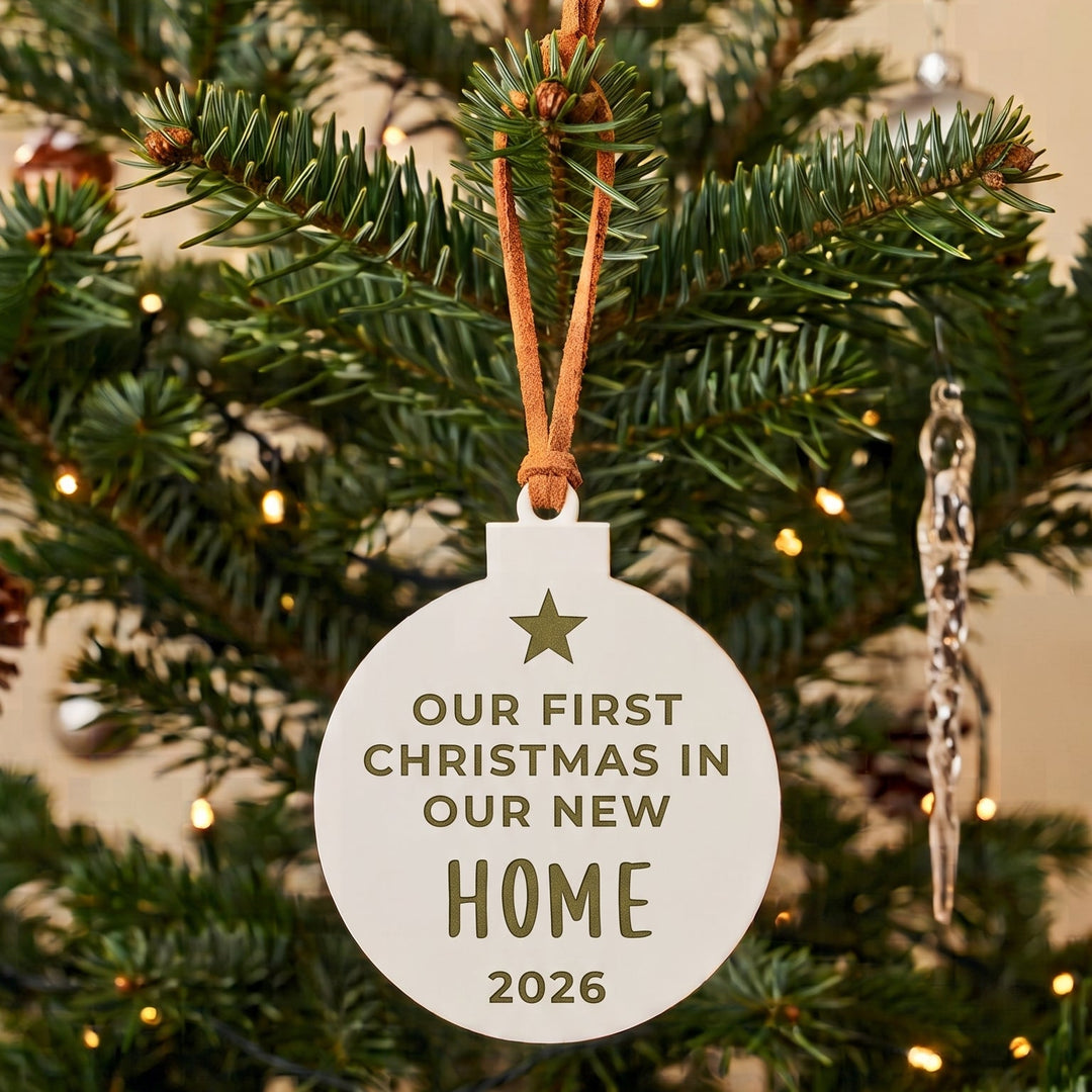 New Home personalised Christmas ornament by Ivory &amp; Ink Weddings