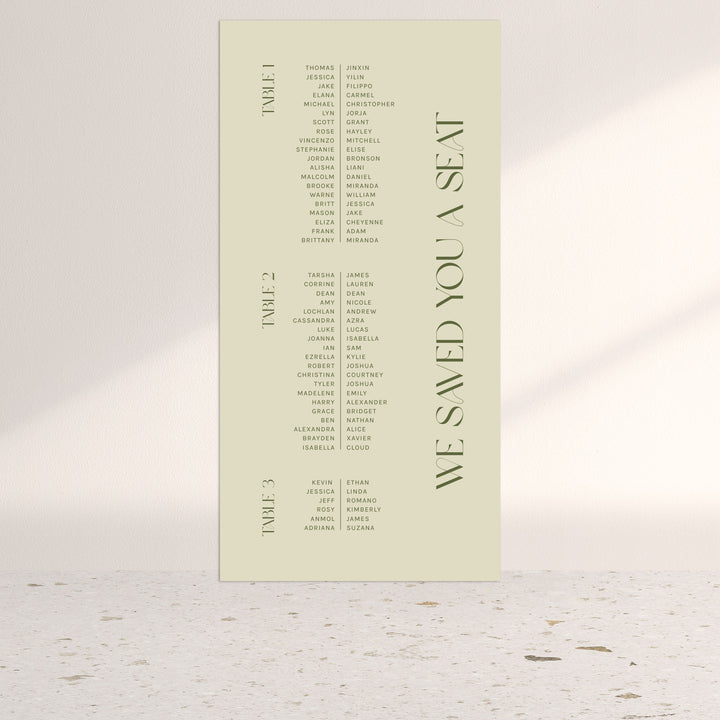 GRACE Seating Chart