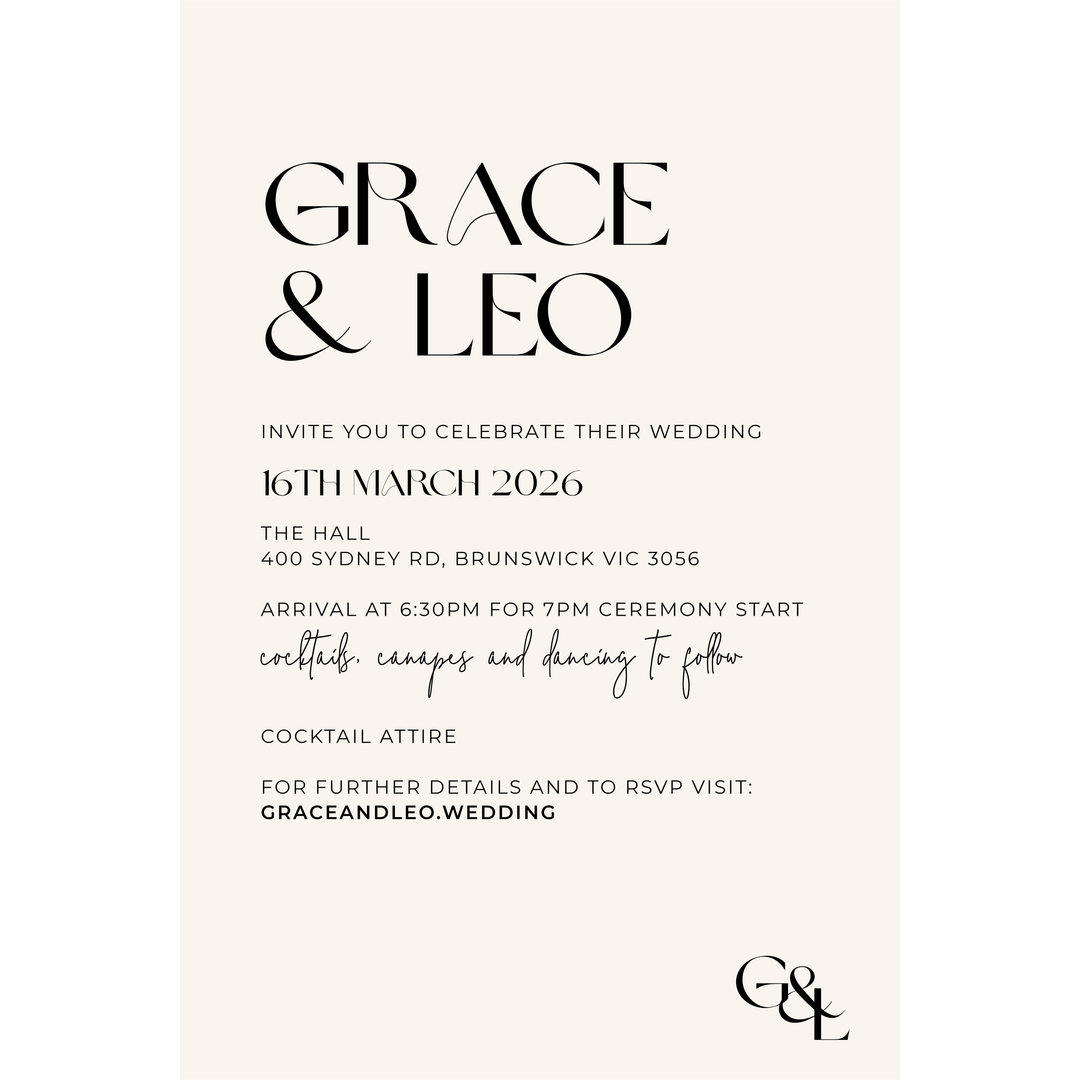 GRACE Invitation Suite