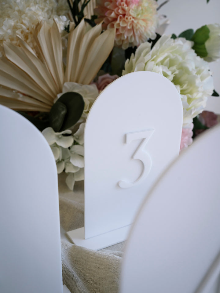 Table Numbers - Layered Acrylic