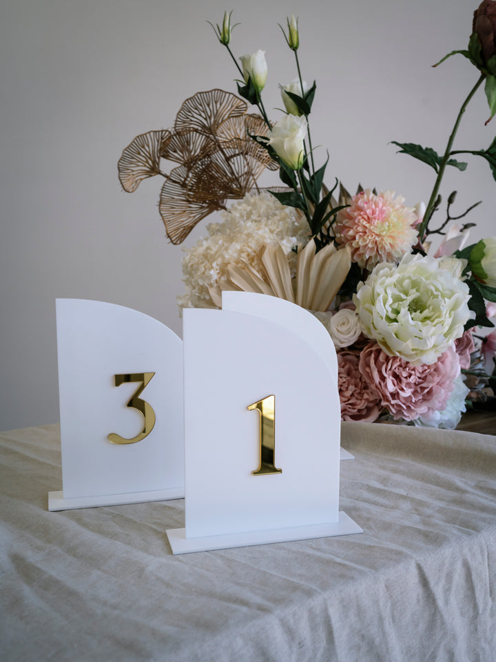 Table Numbers - Layered Acrylic