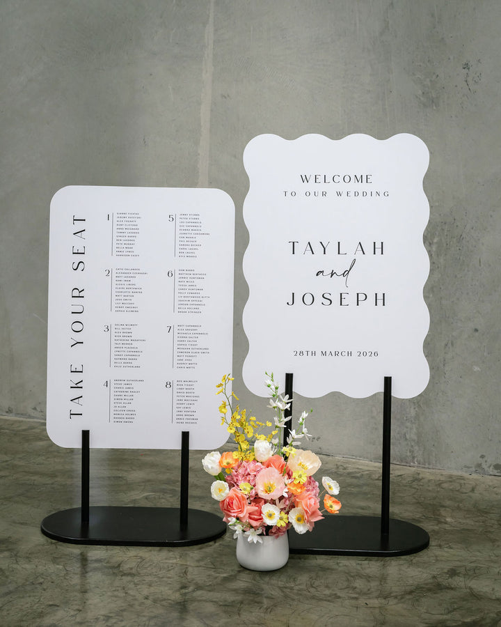 Peg Sign Stands - black