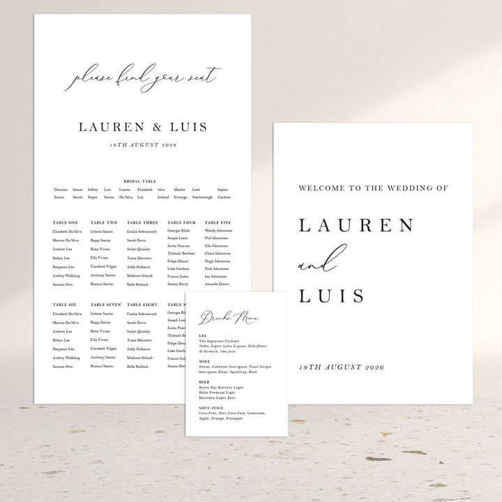 LAUREN 3 Sign Package