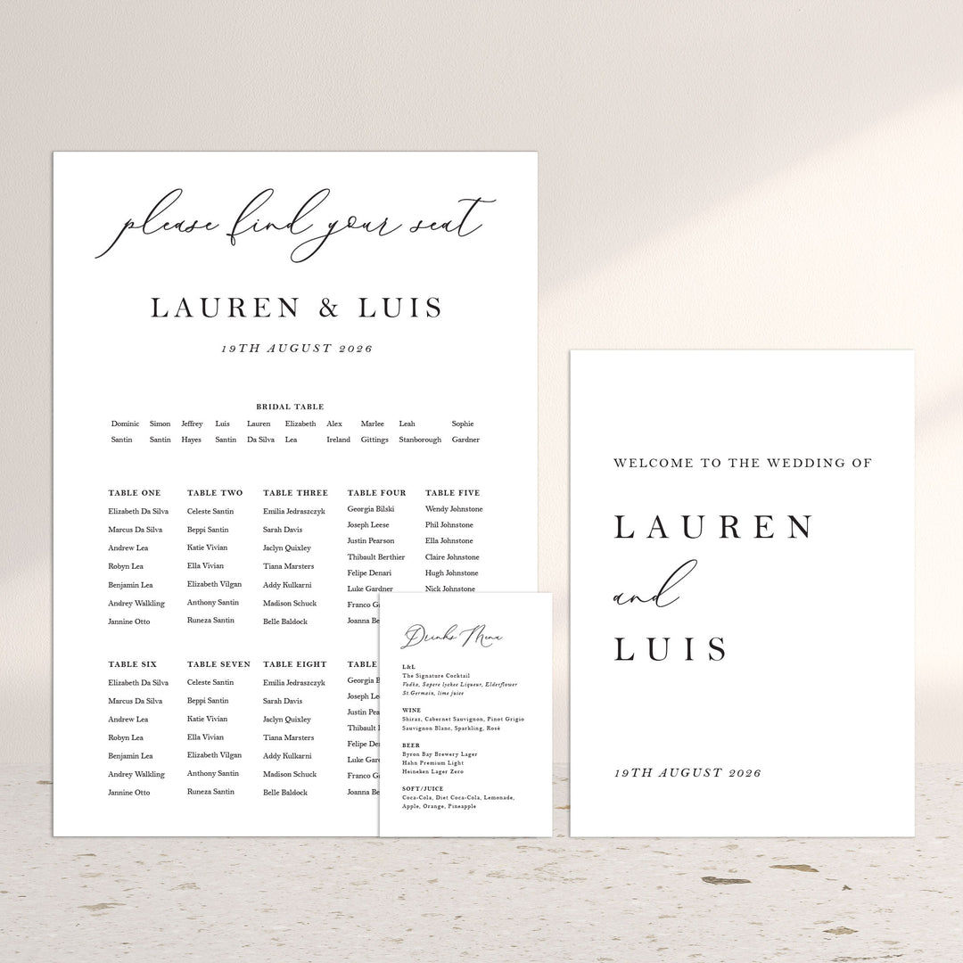 LAUREN 3 Sign Package