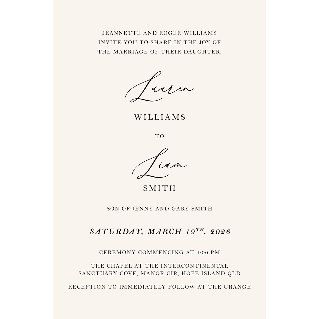 LAUREN Invitation Suite