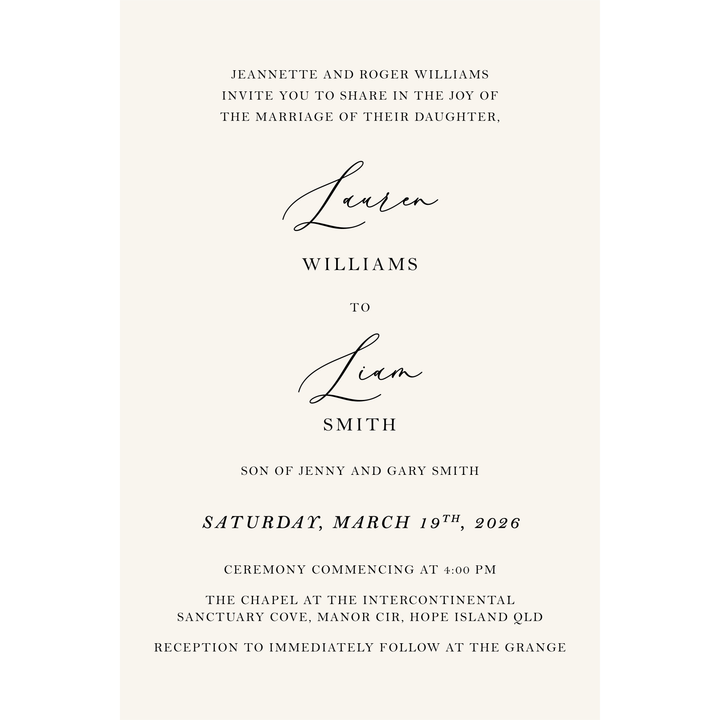 LAUREN Invitation Suite