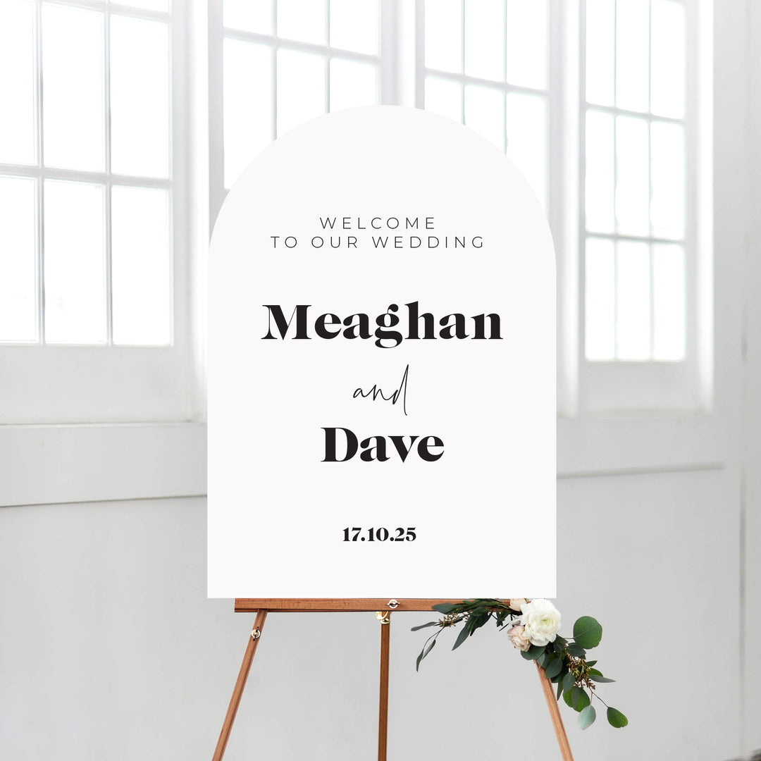Meaghan Sign MEAGHAN Welcome Sign – Ivory & Ink Weddings