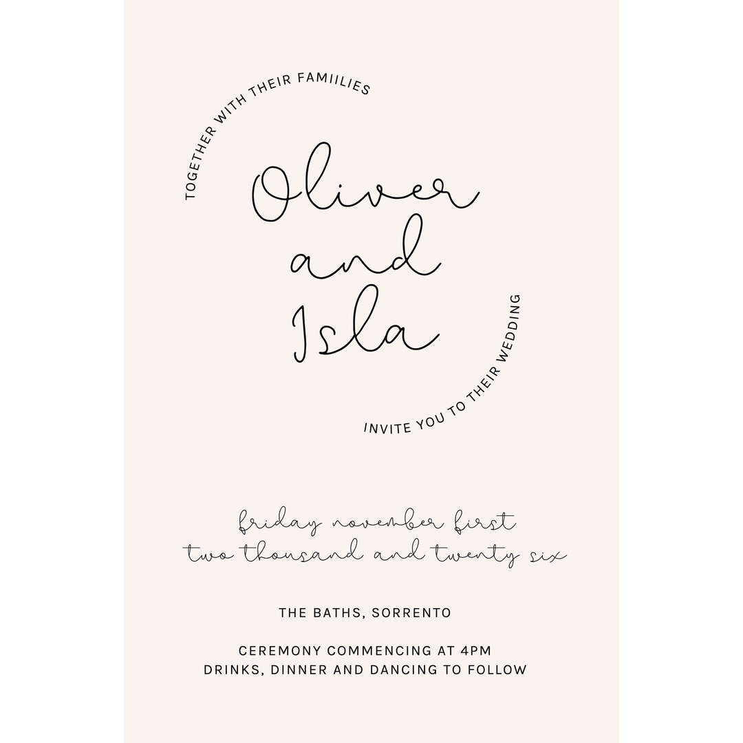OLIVER Invitation Suite