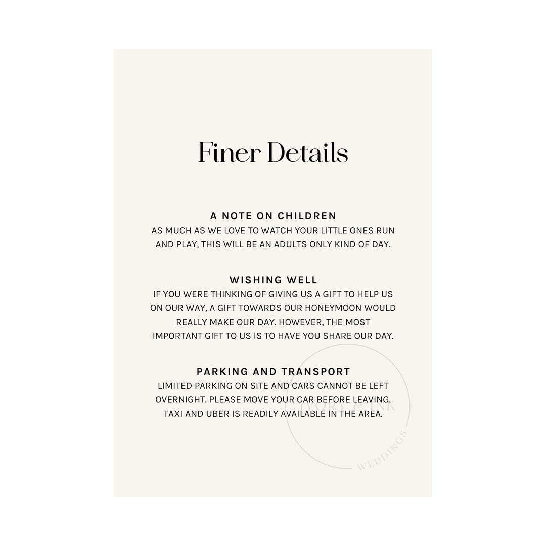 OLIVIA Invitation Suite