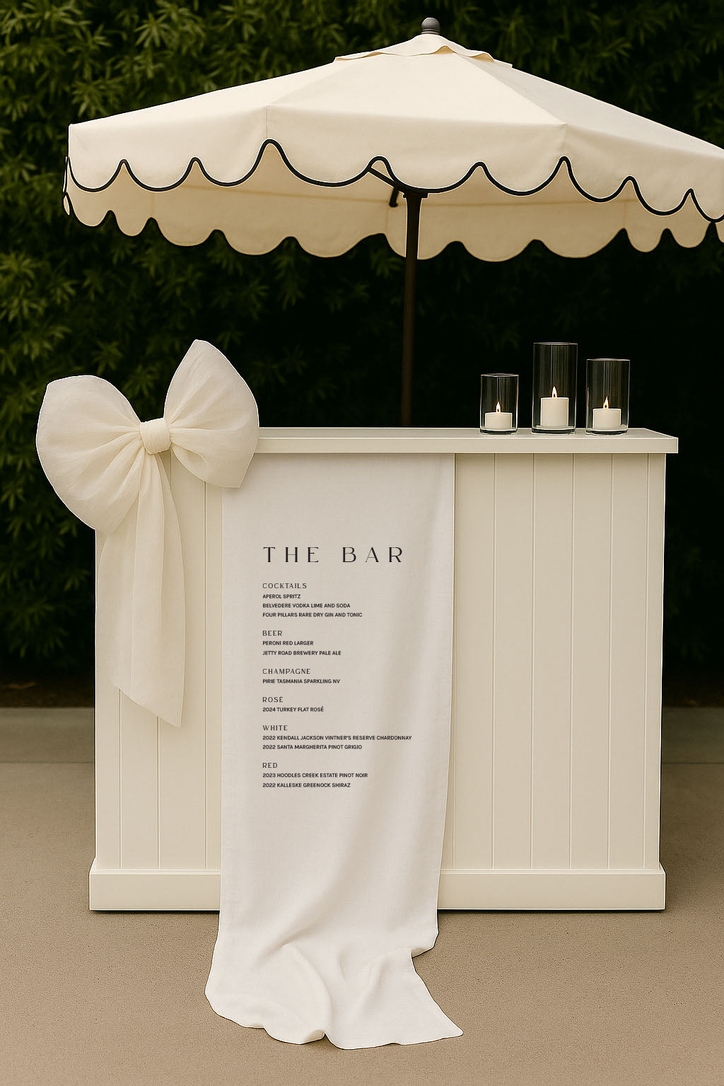 Fabric Bar Signage