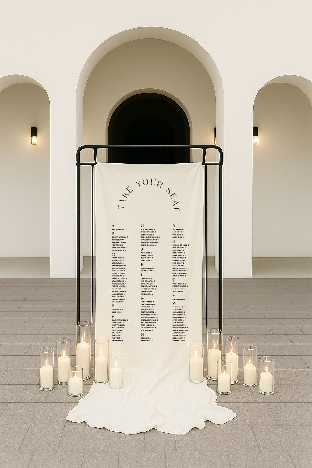 Fabric Seating Chart