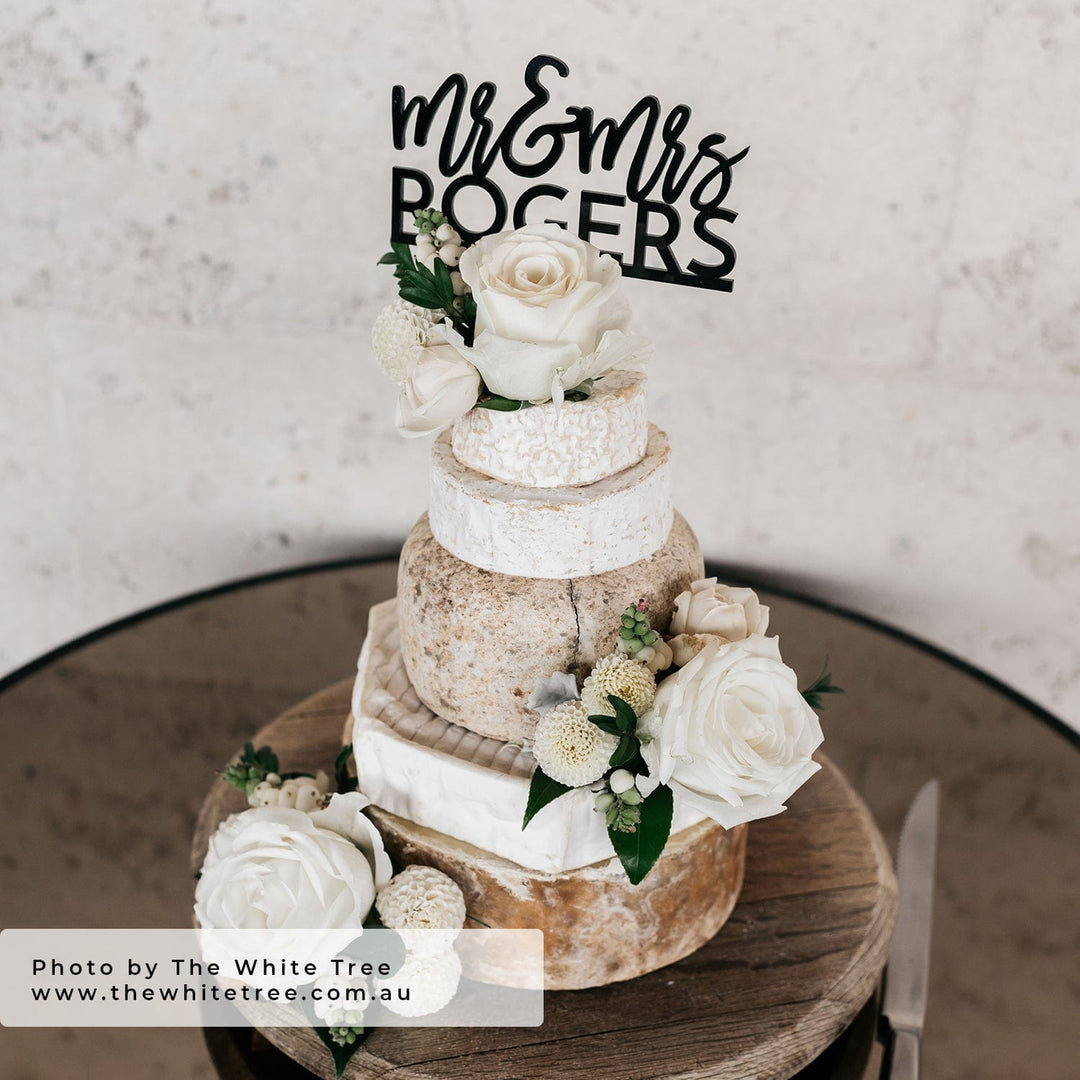 Ivory and Ink Weddings Cake Topper Acrylic Cake Topper