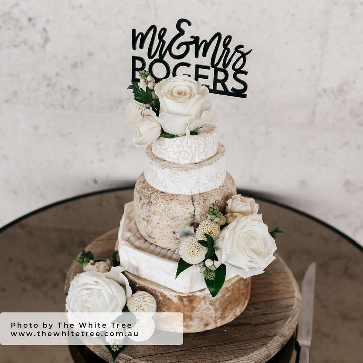 Ivory and Ink Weddings Cake Topper Acrylic Cake Topper