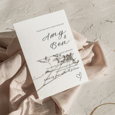 Ivory and Ink Weddings Invitations AMY Invitation Suite