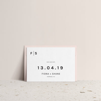 Ivory and Ink Weddings Save The Date FIONA save the date