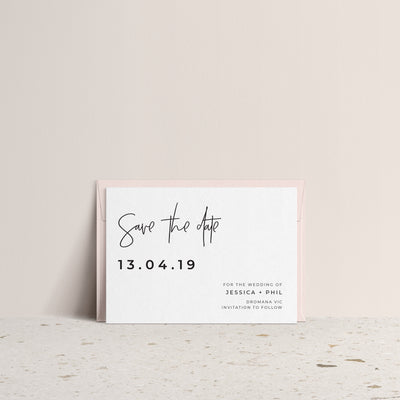 Ivory and Ink Weddings Save The Date JESSICA save the date