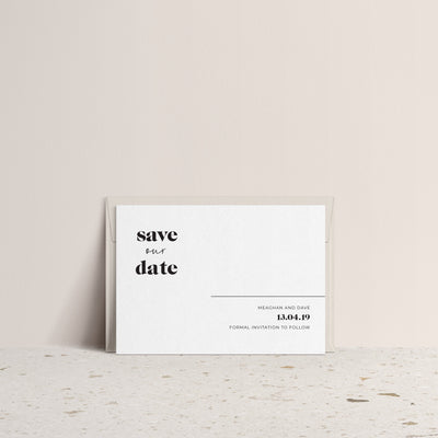 Ivory and Ink Weddings Save The Date MEAGHAN save the date