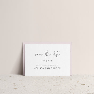 Ivory and Ink Weddings Save The Date MELISSA save the date