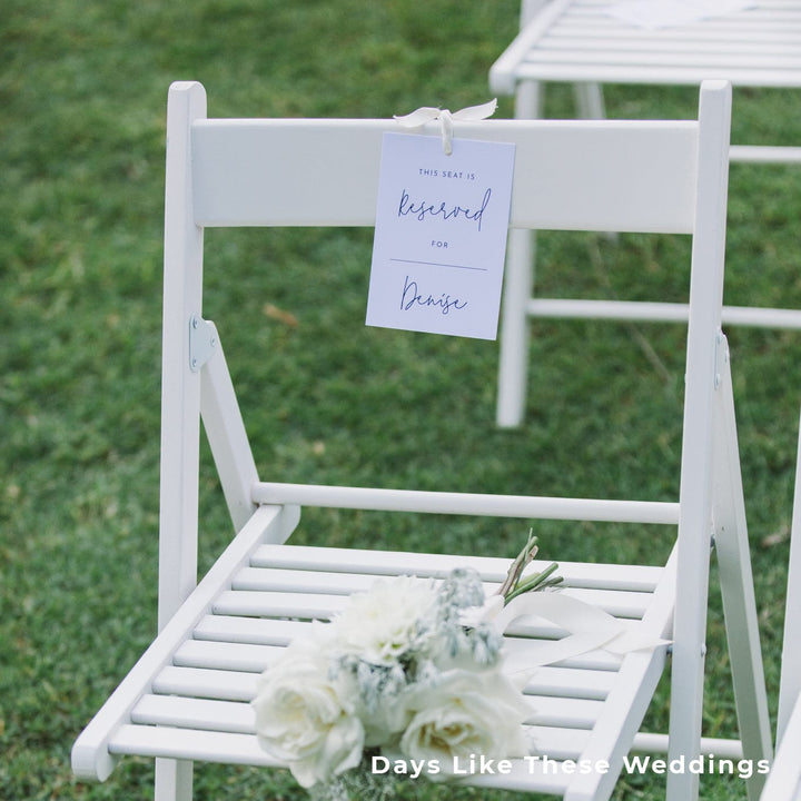 Ivory & Ink Weddings Small Signage Reserved Tags