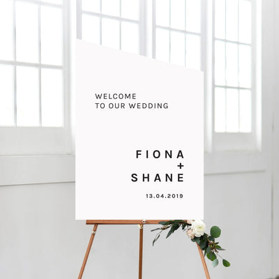 Ivory and Ink Weddings Welcome Sign FIONA Welcome Sign
