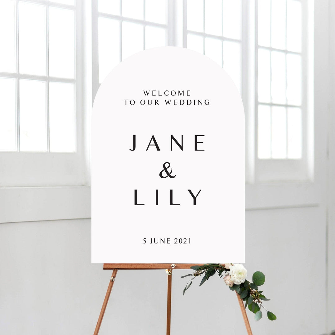Ivory and Ink Weddings Welcome Sign JANE 2 Sign Package