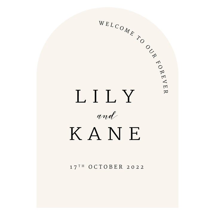Ivory and Ink Weddings Welcome Sign LILY 2 Sign Package