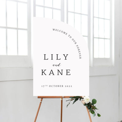 Ivory and Ink Weddings Welcome Sign LILY Welcome Sign