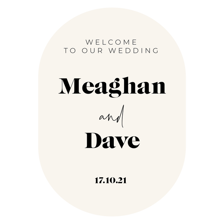 Ivory and Ink Weddings Welcome Sign MEAGHAN 2 Sign Package