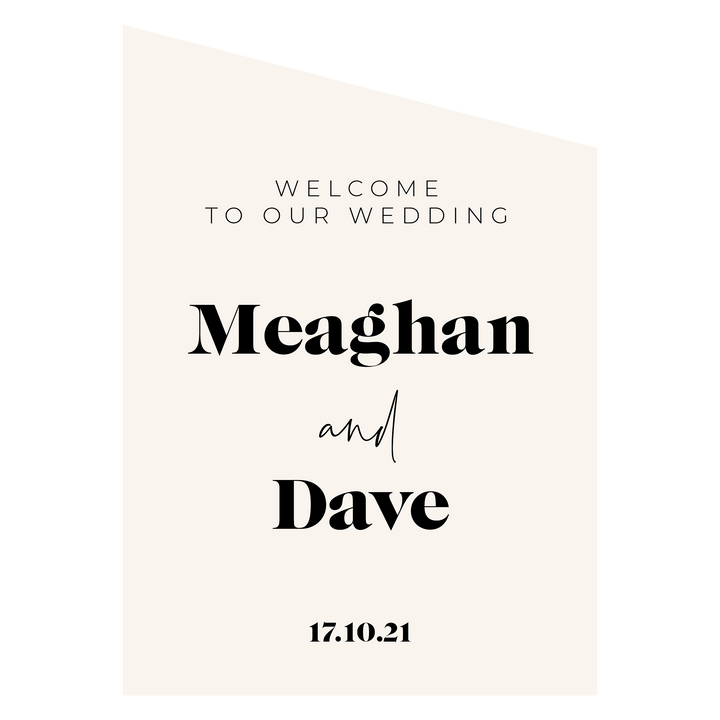Ivory and Ink Weddings Welcome Sign MEAGHAN 2 Sign Package
