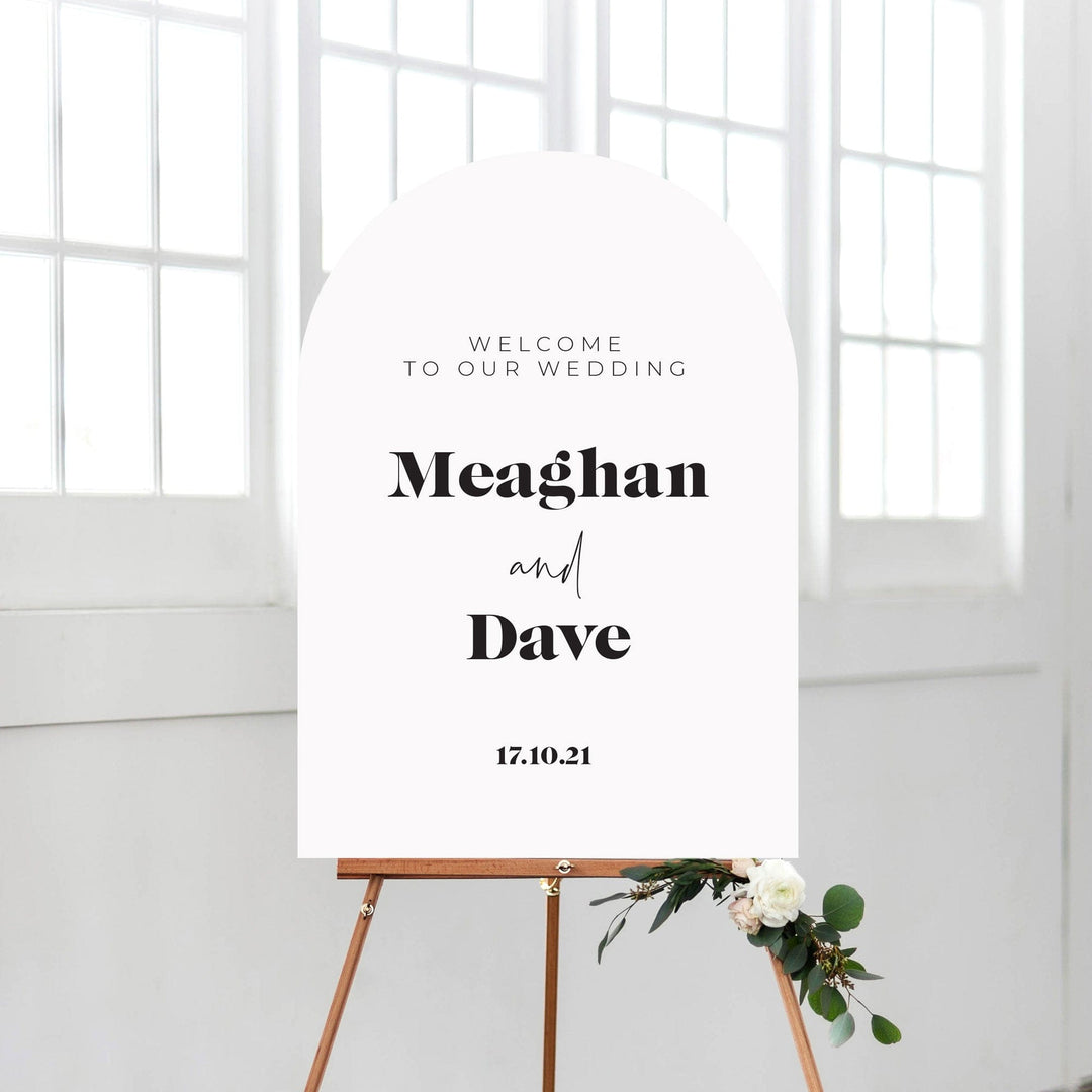 Ivory and Ink Weddings Welcome Sign MEAGHAN 2 Sign Package