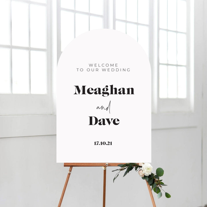 Ivory and Ink Weddings Welcome Sign MEAGHAN 2 Sign Package