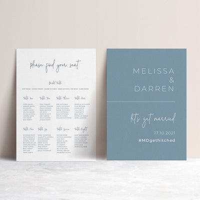 Ivory and Ink Weddings Welcome Sign MELISSA 2 Sign Package